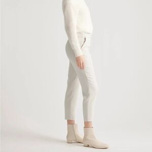 NWT Quince Women’s Sz 6 Stretch Crepe Pleated Ankle Pant Pull-On Slack Workwear